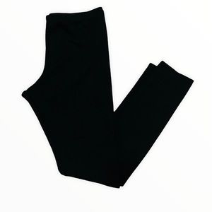 Black textured leggings